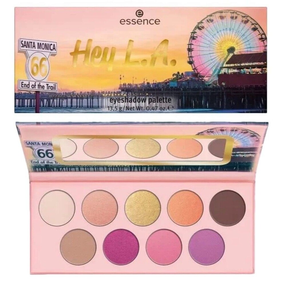 essence Eyeshadow Palette - 9 Highly Pigmented Eyeshadows - 06 Hey L.A.